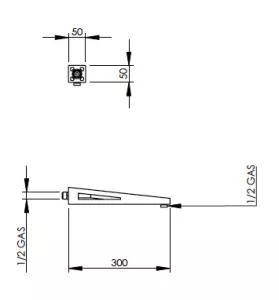Disegno tecnico del prodotto ALO300