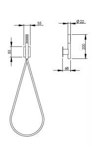 Technical drawing of product APB-APA150