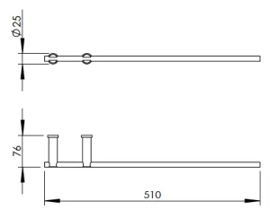 Disegno tecnico del prodotto EDG500