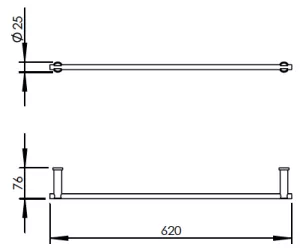 Technical drawing of product EDG560