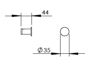 Disegno tecnico del prodotto EDG610