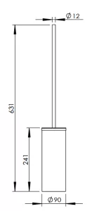 Disegno tecnico del prodotto EDG800