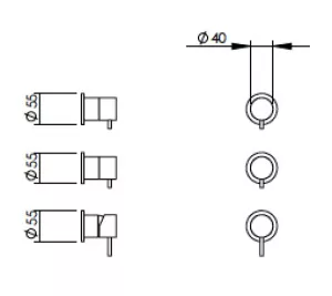 Technical drawing of product EGO012