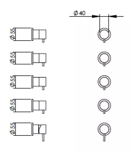 Technical drawing of product EGO014