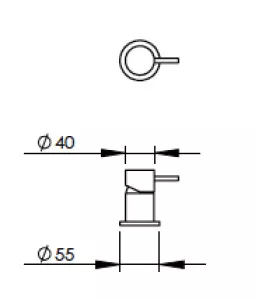 Technical drawing of product EGO020