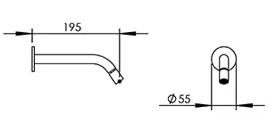 Technical drawing of product EGO038