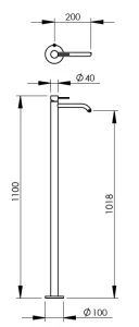 Disegno tecnico del prodotto EGO090
