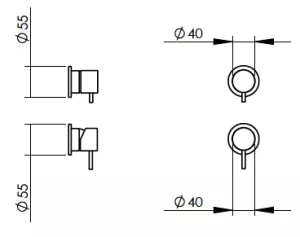 Technical drawing of product EGO112