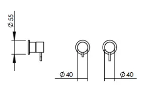 Technical drawing of product EGO122