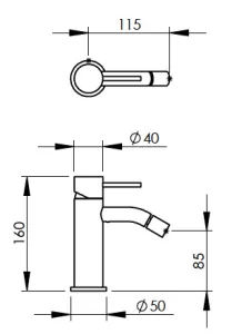 Technical drawing of product EGO130