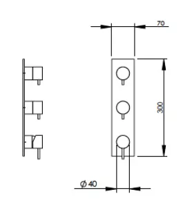 Technical drawing of product EGO222