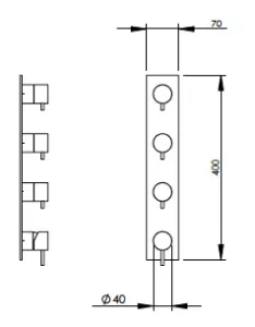 Technical drawing of product EGO223