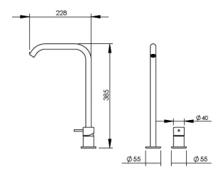 Technical drawing of product EGO238