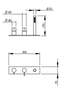 Technical drawing of product EGO384