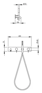 Technical drawing of product EGO404-414