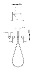 Technical drawing of product EGO440-450