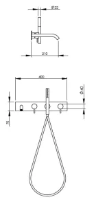 Technical drawing of product EGO444-454