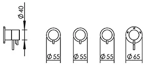 Technical drawing of product EGO523