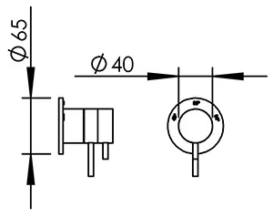 Technical drawing of product EGO525