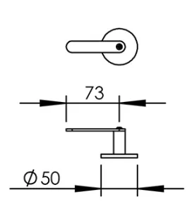 Technical drawing of product ELL020