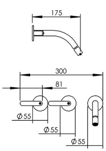 Technical drawing of product ELL293