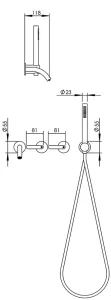 Technical drawing of product ELL400-405