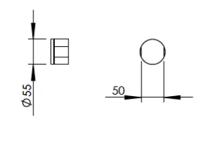 Technical drawing of product ELV010