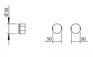 Technical drawing of product ELV122