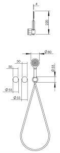 Technical drawing of product ELV320-330