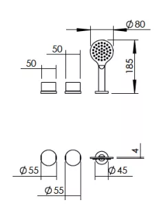 Technical drawing of product ELV390