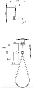 Disegno tecnico del prodotto ELV440-450
