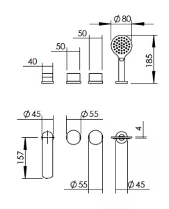 Disegno tecnico del prodotto ELV490