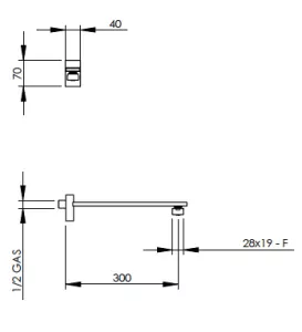 Disegno tecnico del prodotto ERR300