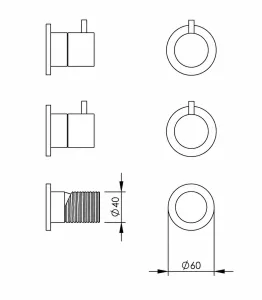Technical drawing of product ESO012