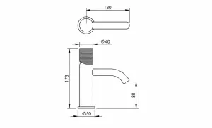 Technical drawing of product ESO070