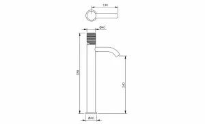 Technical drawing of product ESO075