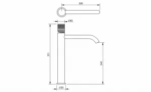 Technical drawing of product ESO080