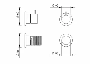 Technical drawing of product ESO112