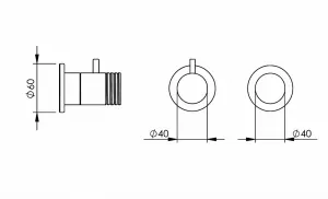 Technical drawing of product ESO122