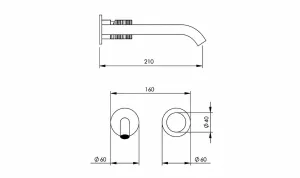 Technical drawing of product ESO210