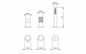 Disegno tecnico del prodotto ESO380