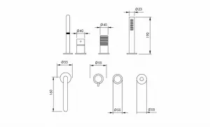 Disegno tecnico del prodotto ESO480