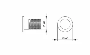 Technical drawing of product ESP010