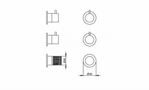 Technical drawing of product ESP012