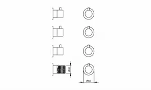 Technical drawing of product ESP013