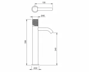Technical drawing of product ESP075