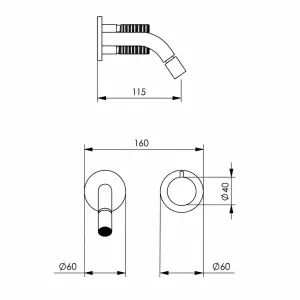 Disegno tecnico del prodotto ESP115