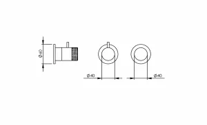 Technical drawing of product ESP122