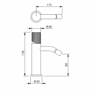 Technical drawing of product ESP130