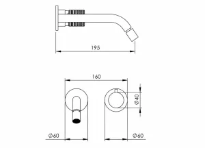 Technical drawing of product ESP195